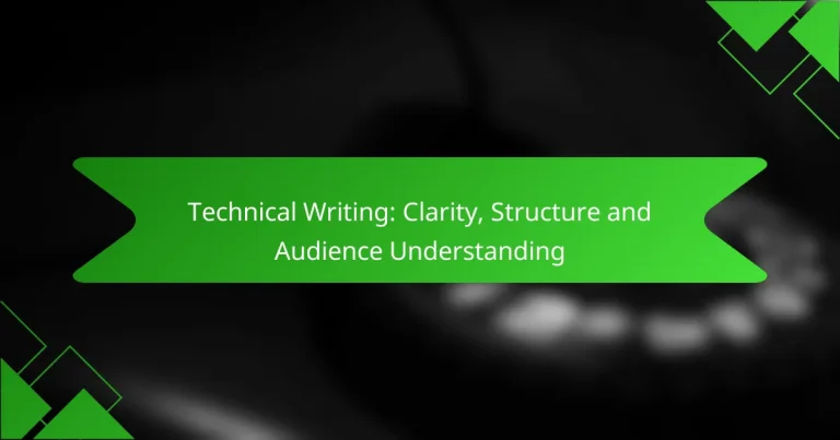 Technical Writing: Clarity, Structure and Audience Understanding