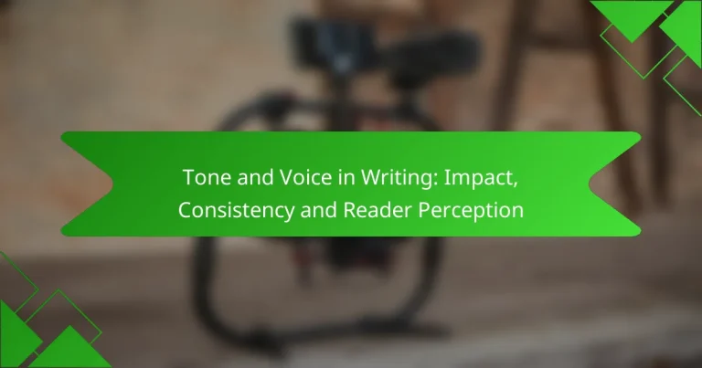 Tone and Voice in Writing: Impact, Consistency and Reader Perception